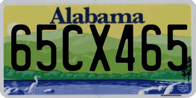AL license plate 65CX465