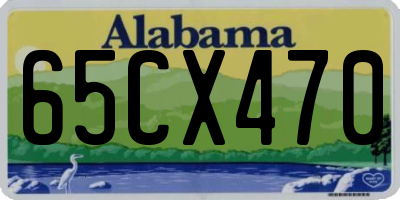 AL license plate 65CX470