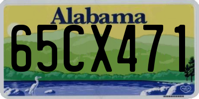 AL license plate 65CX471