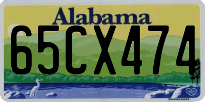 AL license plate 65CX474