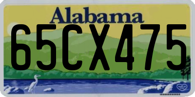 AL license plate 65CX475