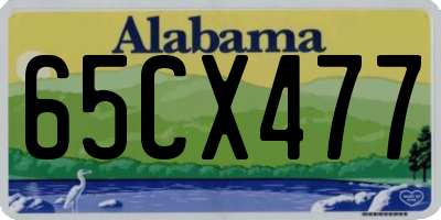 AL license plate 65CX477