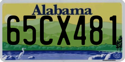 AL license plate 65CX481