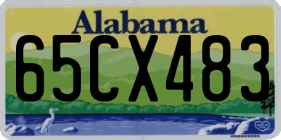 AL license plate 65CX483