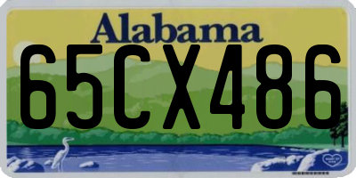 AL license plate 65CX486