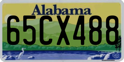AL license plate 65CX488