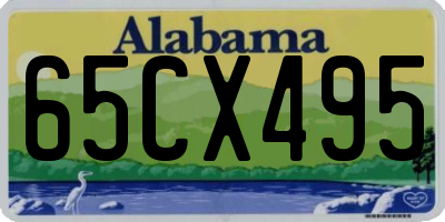 AL license plate 65CX495