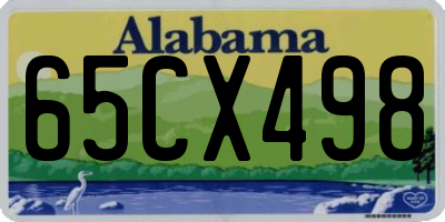 AL license plate 65CX498