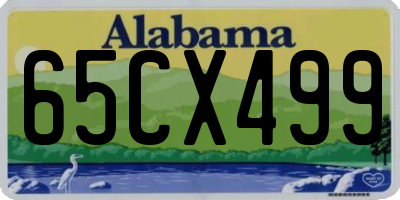 AL license plate 65CX499