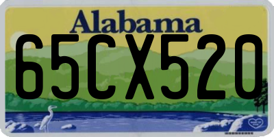 AL license plate 65CX520