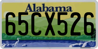 AL license plate 65CX526