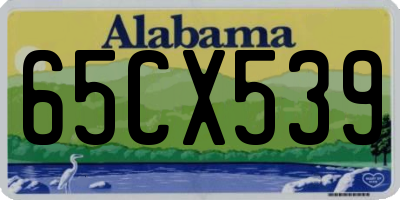 AL license plate 65CX539
