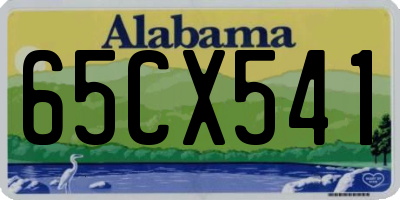 AL license plate 65CX541