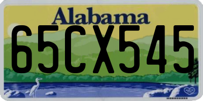 AL license plate 65CX545