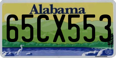 AL license plate 65CX553
