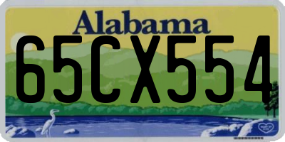 AL license plate 65CX554