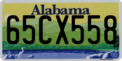 AL license plate 65CX558