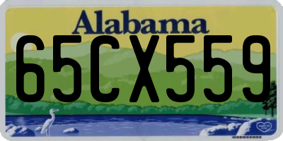 AL license plate 65CX559