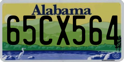 AL license plate 65CX564