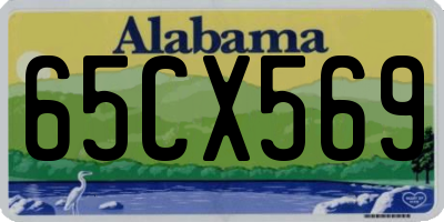 AL license plate 65CX569