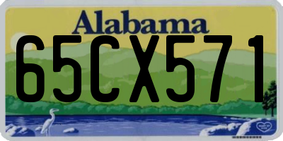 AL license plate 65CX571