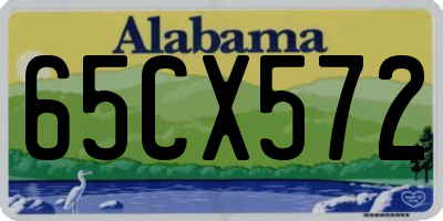 AL license plate 65CX572