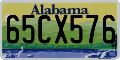 AL license plate 65CX576