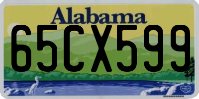 AL license plate 65CX599