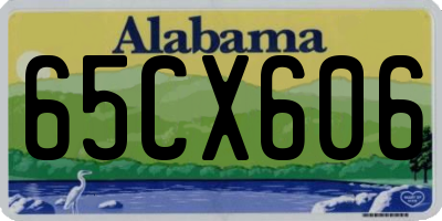 AL license plate 65CX606