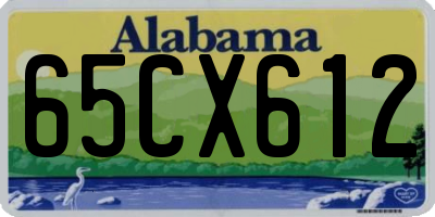 AL license plate 65CX612