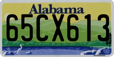 AL license plate 65CX613