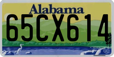 AL license plate 65CX614