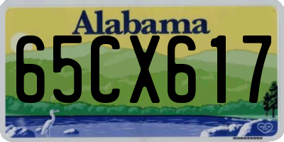 AL license plate 65CX617