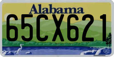 AL license plate 65CX621