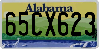 AL license plate 65CX623