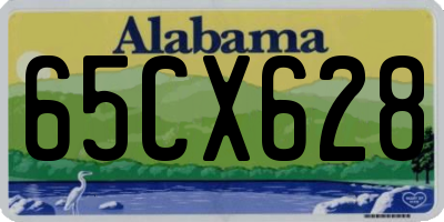AL license plate 65CX628