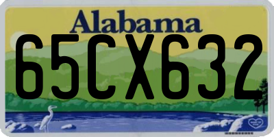 AL license plate 65CX632