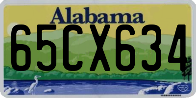 AL license plate 65CX634