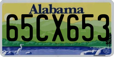 AL license plate 65CX653