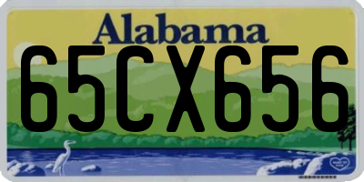 AL license plate 65CX656