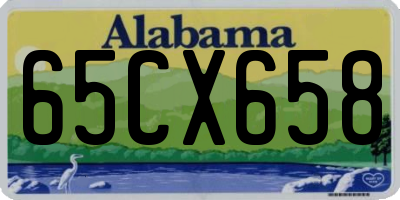 AL license plate 65CX658