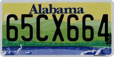 AL license plate 65CX664