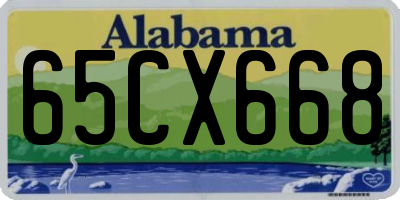 AL license plate 65CX668