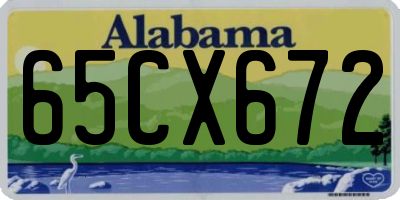 AL license plate 65CX672