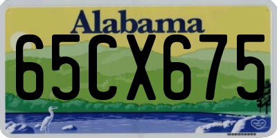 AL license plate 65CX675