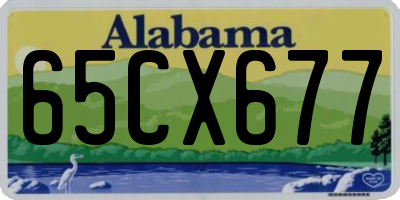 AL license plate 65CX677
