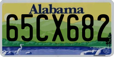 AL license plate 65CX682