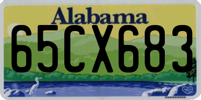 AL license plate 65CX683