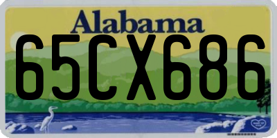 AL license plate 65CX686