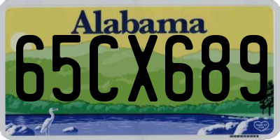 AL license plate 65CX689